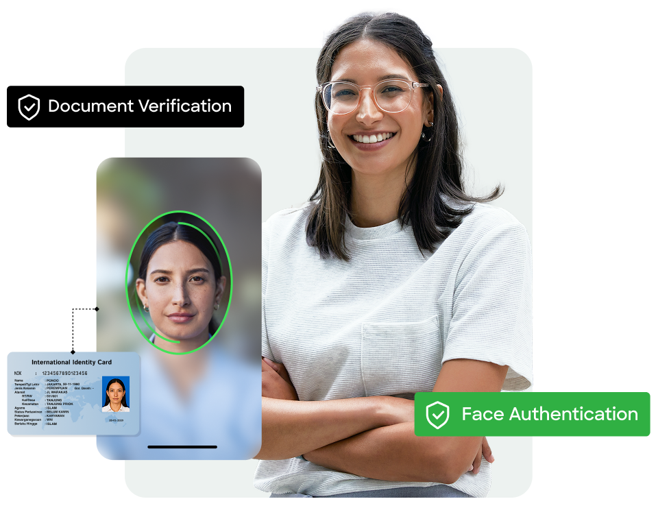 Document verification and face authenticaton